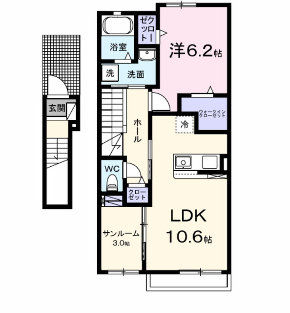プルメリアの間取り