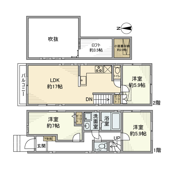 久が原戸建の間取り