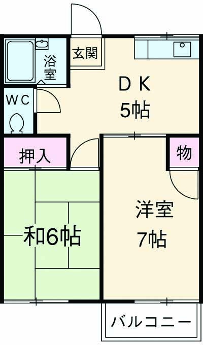 ナカマルハイツⅡの間取り