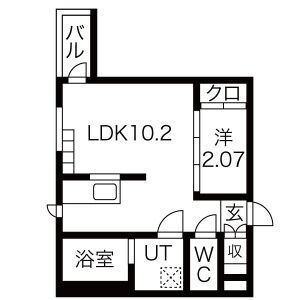 Sia(シア)※FR1か月&初回保証料無料&火災保険料1年分負担キャンの間取り