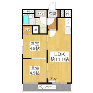 モンシェリーデンスクマモトの間取り