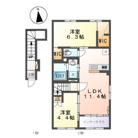 プレタージュの間取り