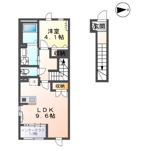 ROUGE COCORU(ルージュココル)の間取り