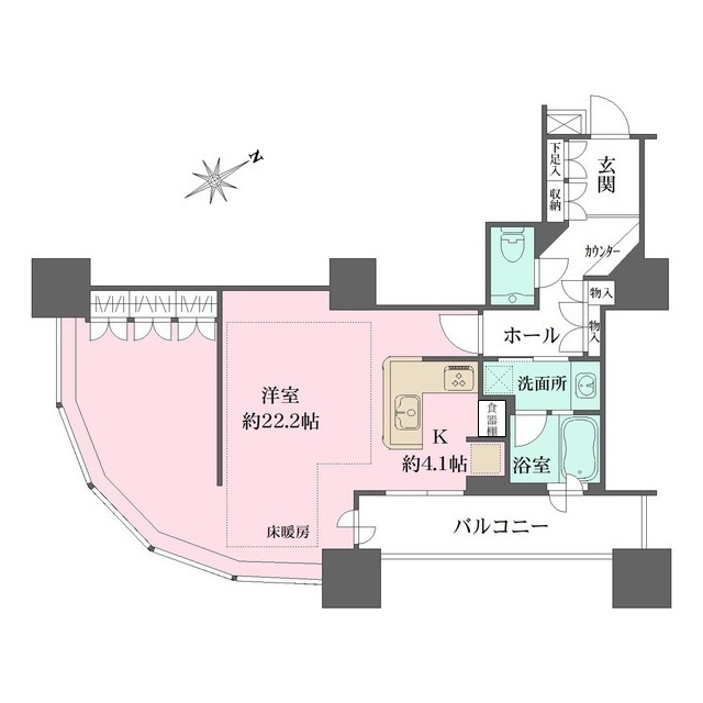 東京ツインパークス ライトウィングの間取り