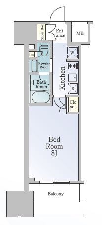 ルフォンブランシェ品川南大井・0903号室の間取り