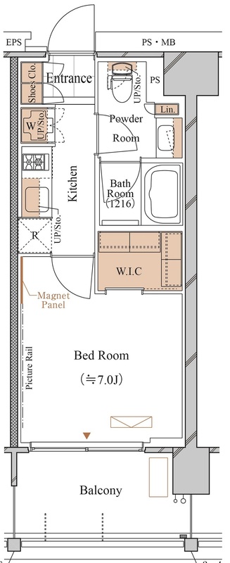 ブランシエスタ久が原・0305号室の間取り