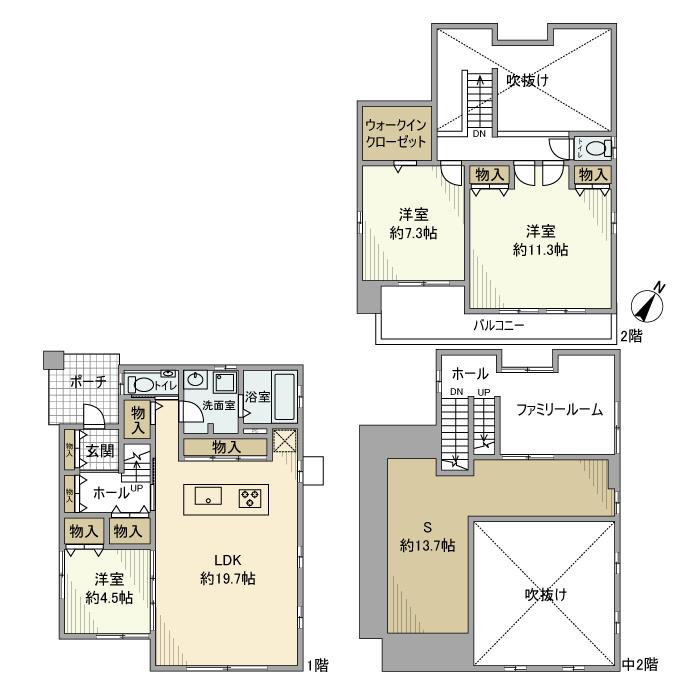 桜木町3丁目戸建の間取り