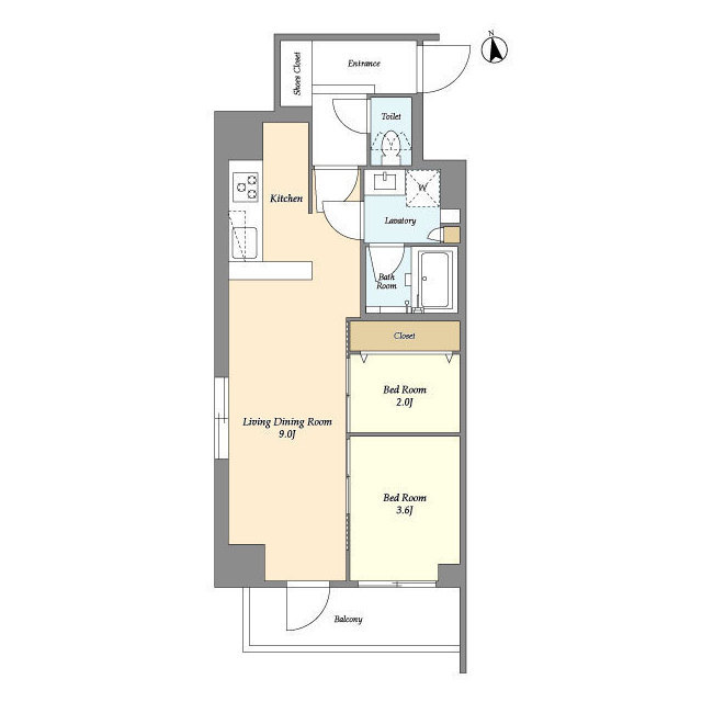 レクシード神楽坂の間取り