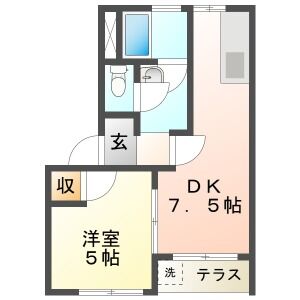 ハイツオギソの間取り