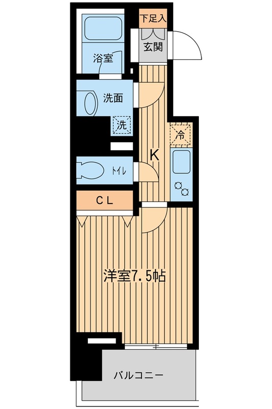 プライムアーバンとうきょうスカイツリー・0402号室の間取り