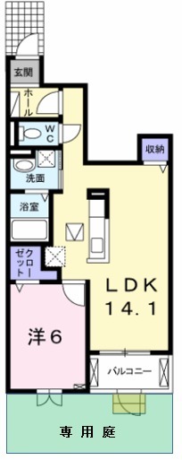 ピュア ウエストの間取り
