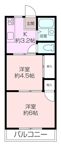 コーポ久里浜台の間取り