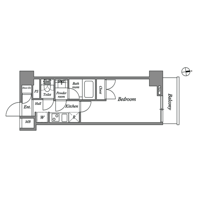 ザ・レジデンス神楽坂Ⅰの間取り