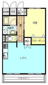 テラジハイツⅠ号館の間取り