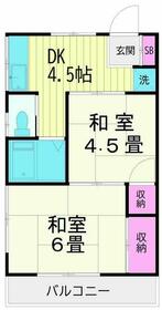 第2ハイツ春野の間取り