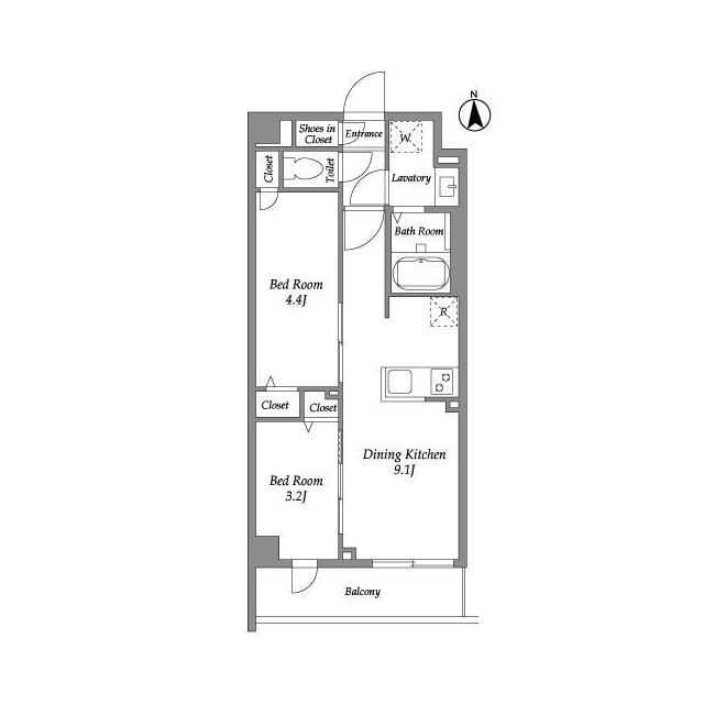 ザ・グラヴィティ新宿の間取り