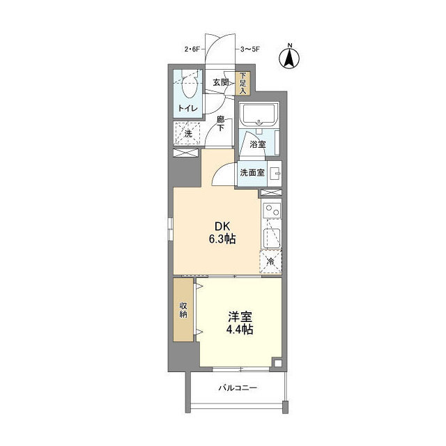 ウェルスクエア錦糸町SOUTHの間取り