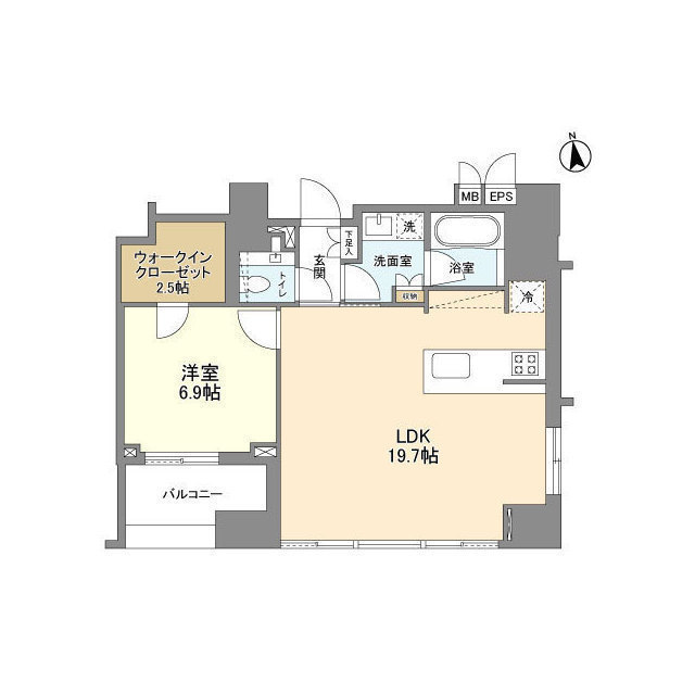 LaSante麻布十番の間取り