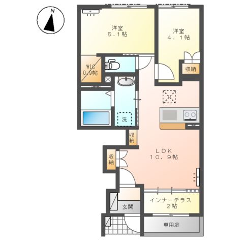 仮)滑川町みなみ野スターテラスⅡ・Lの間取り
