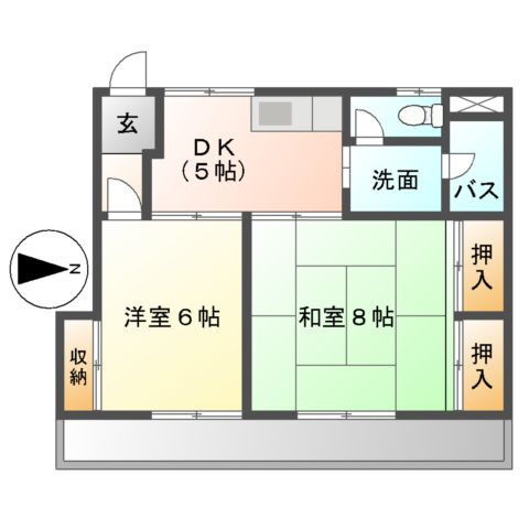 エステート山崎の間取り