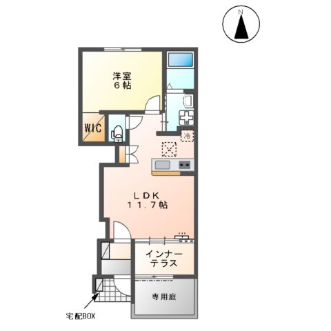 ボン クラージュの間取り