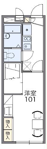 レオパレスマシューⅠの間取り