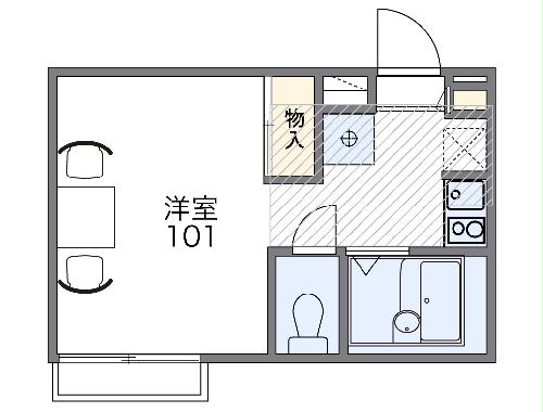 レオパレス昴の間取り