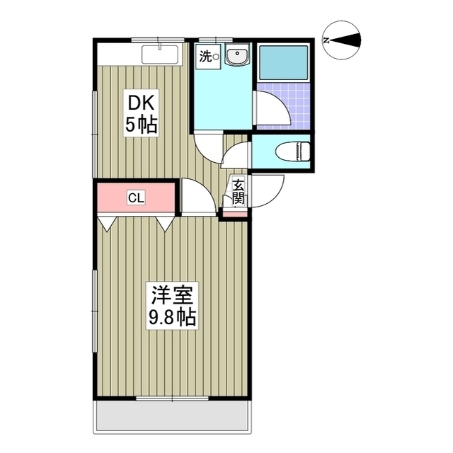 サニーハイツKの間取り