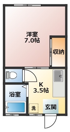 幸洋荘の間取り