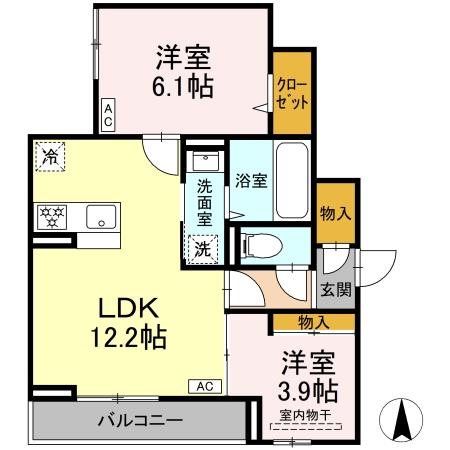 With Grace Heaven・301号室の間取り