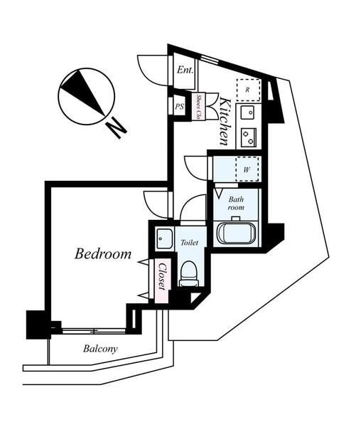 スカイコート市ヶ谷柳町の間取り