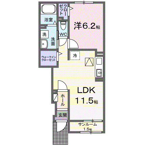 ルーク Aの間取り