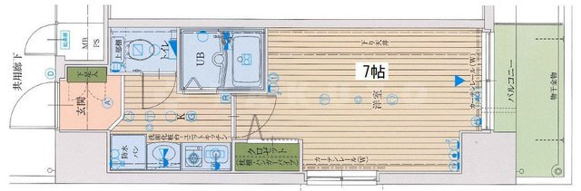 エスリード南森町駅前の間取り