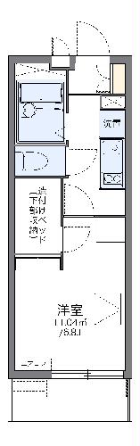 レオパレスヒルトップ 壱番館の間取り