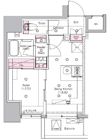 SYFORME ITABASHIⅢの間取り