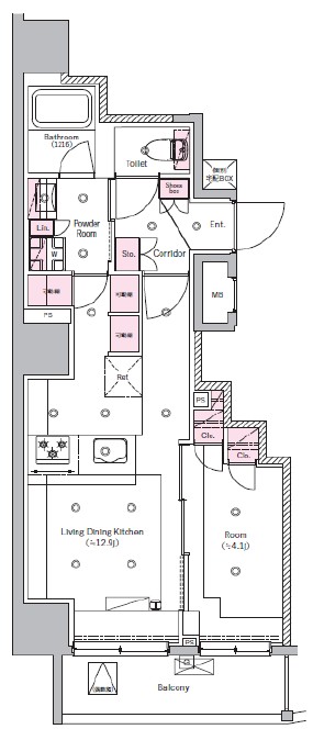 SYFORME ITABASHIⅢの間取り