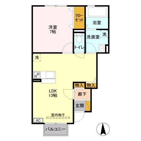 スマートハイツ　Ｂの間取り