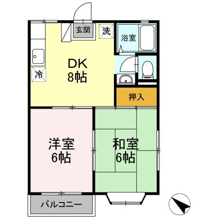 サンハイツ パート3の間取り