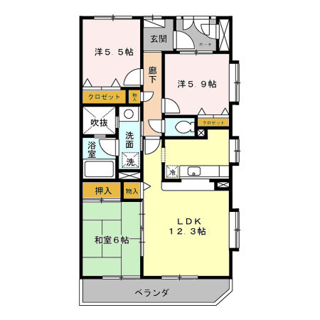 エミネンス長久保の間取り