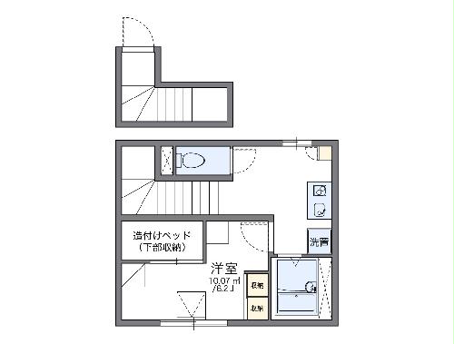 レオパレスいろはⅡの間取り