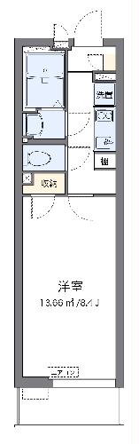 クレイノTハウス 弥生町の間取り