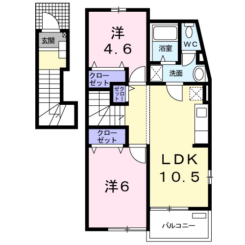 カーサクルーゼの間取り