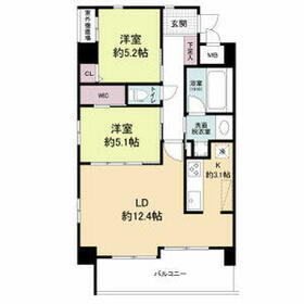 スプランディッド池田呉服町の間取り