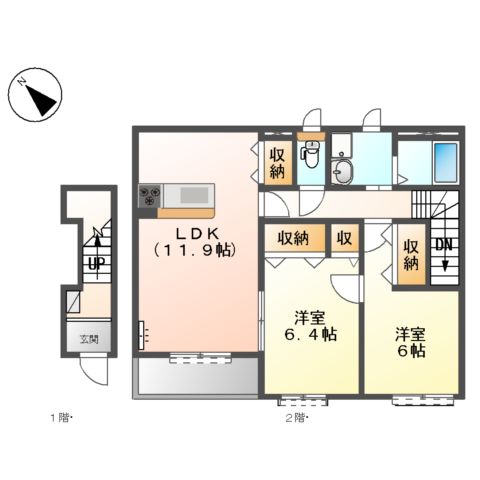 キャトルセゾンの間取り