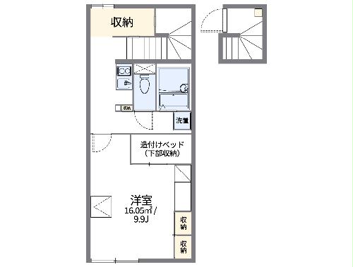 レオパレスベルタ千川の間取り