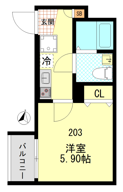 CFジオーレ大師橋の間取り