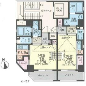 Moonshiny弐番館の間取り