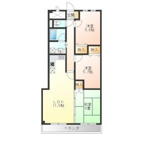 ケルムスコットコートの間取り