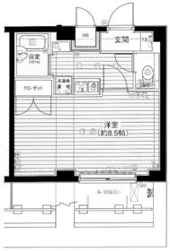 メインステージ不動前・802号室の間取り
