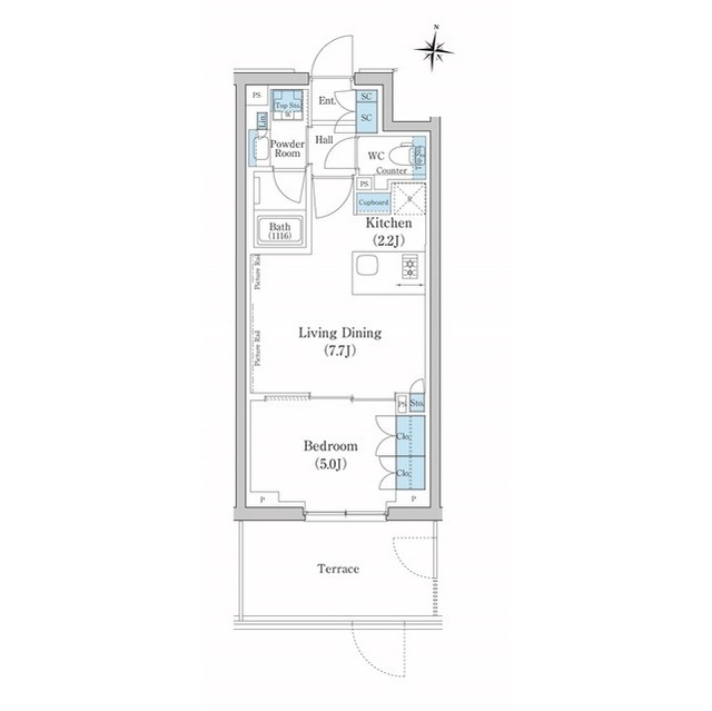 スタイリオ池上SOUTHの間取り